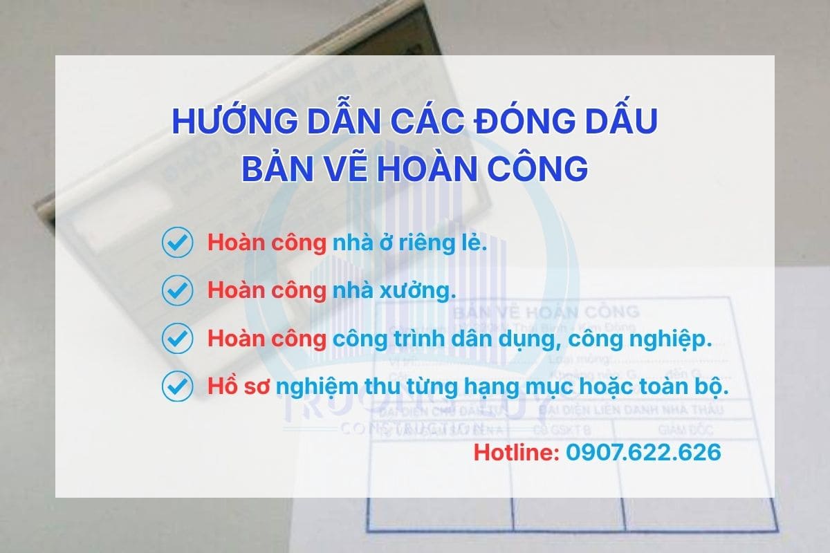 Hướng Dẫn Cách Đóng Dấu Bản Vẽ Hoàn Công Đúng Quy Định