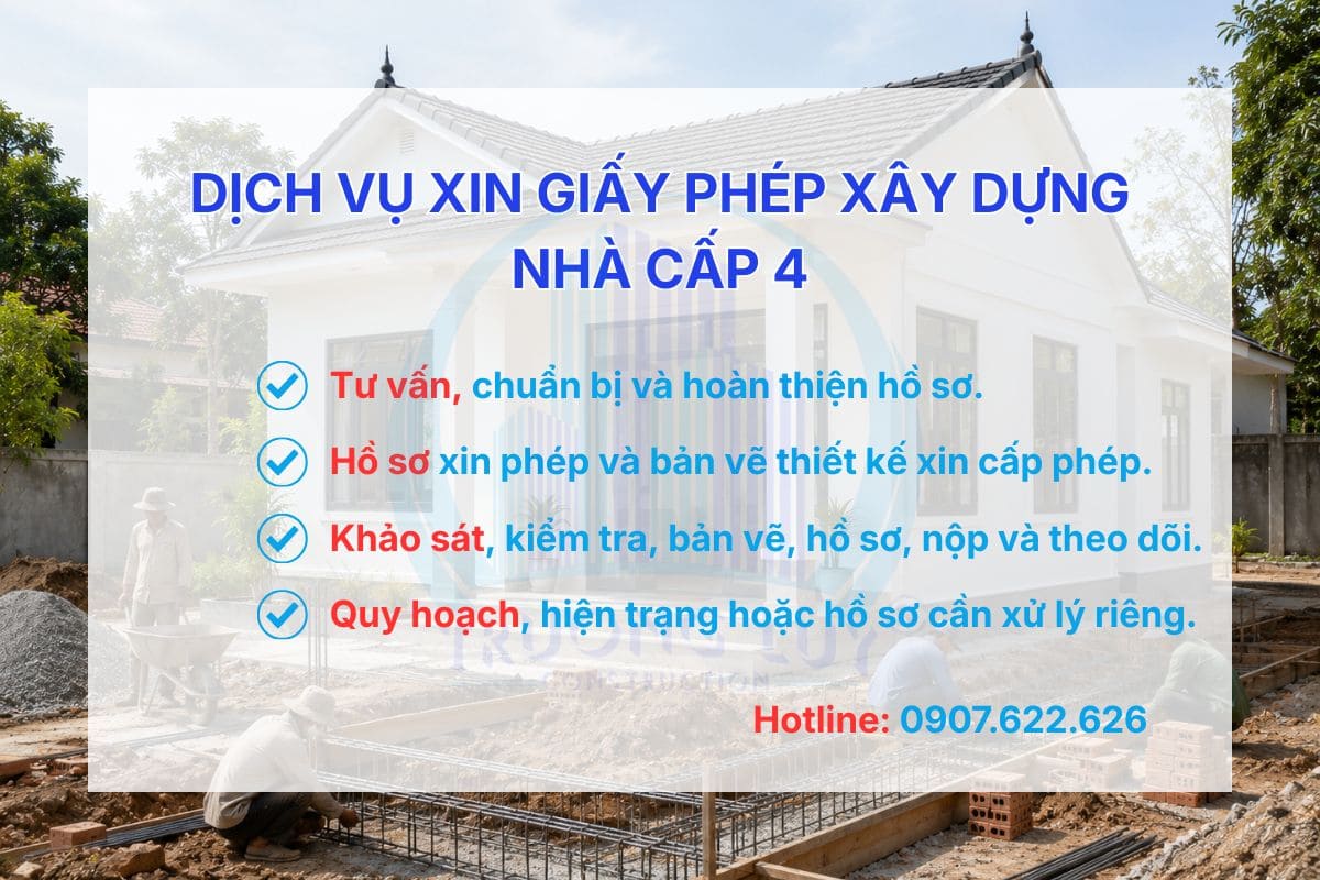 Dịch vụ làm giấy phép xây dựng nhà cấp 4