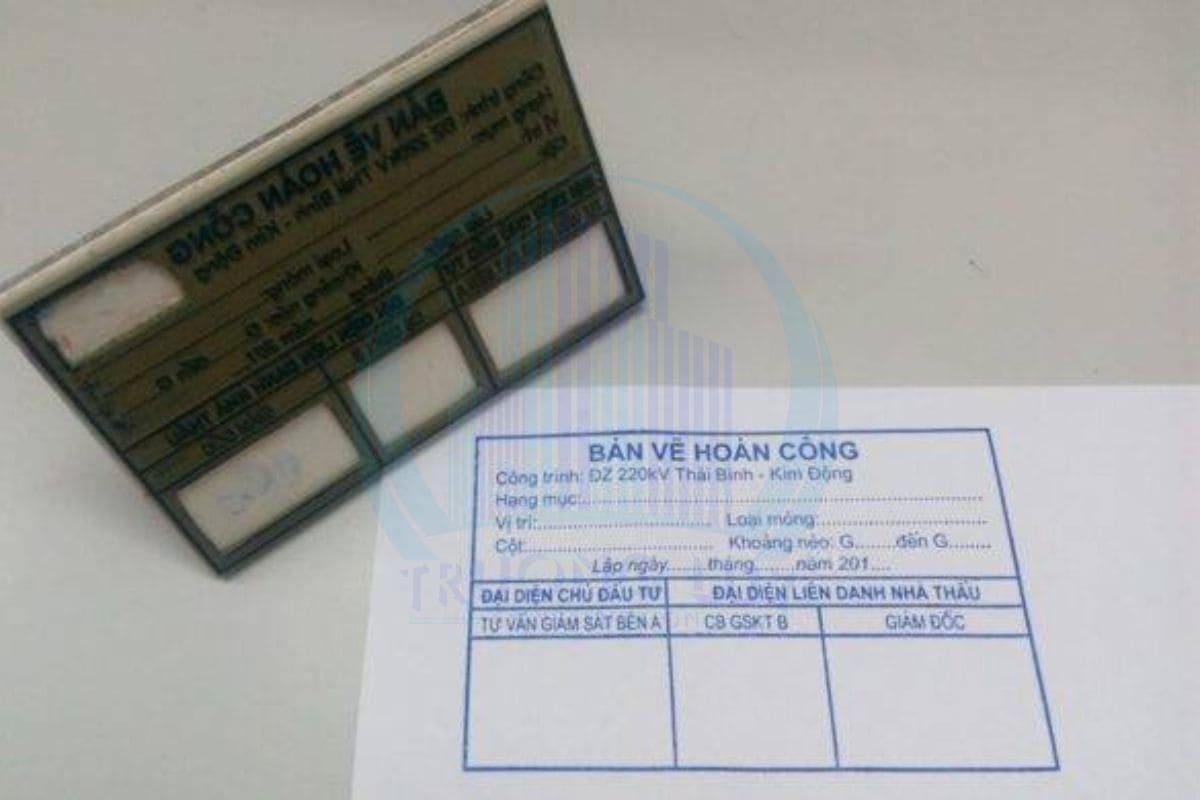Dấu bản vẽ hoàn công là gì?