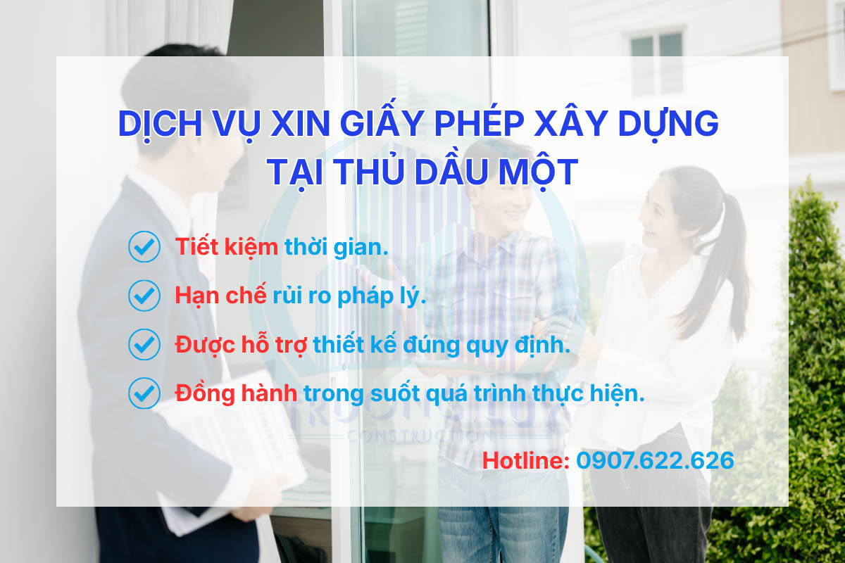 Dịch vụ xin giấy phép xây dựng tại Thủ Dầu Một