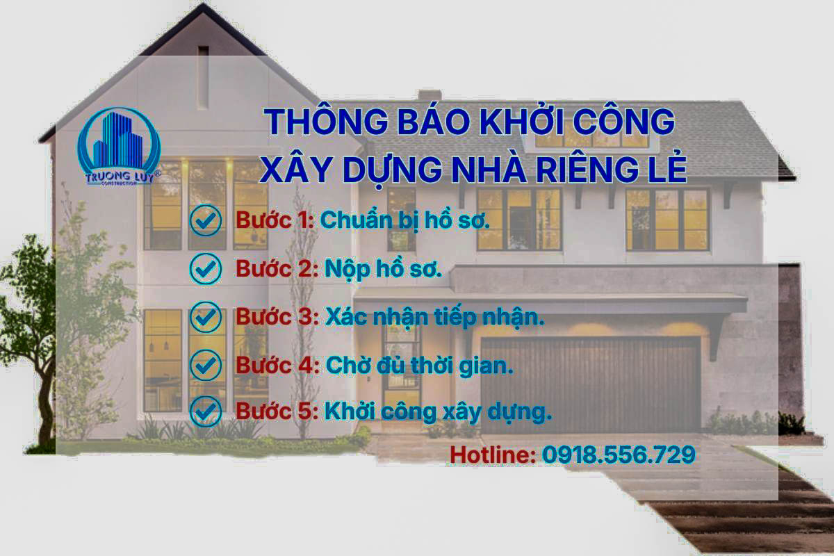 Hồ sơ thông báo khởi công xây dựng nhà ở riêng lẻ