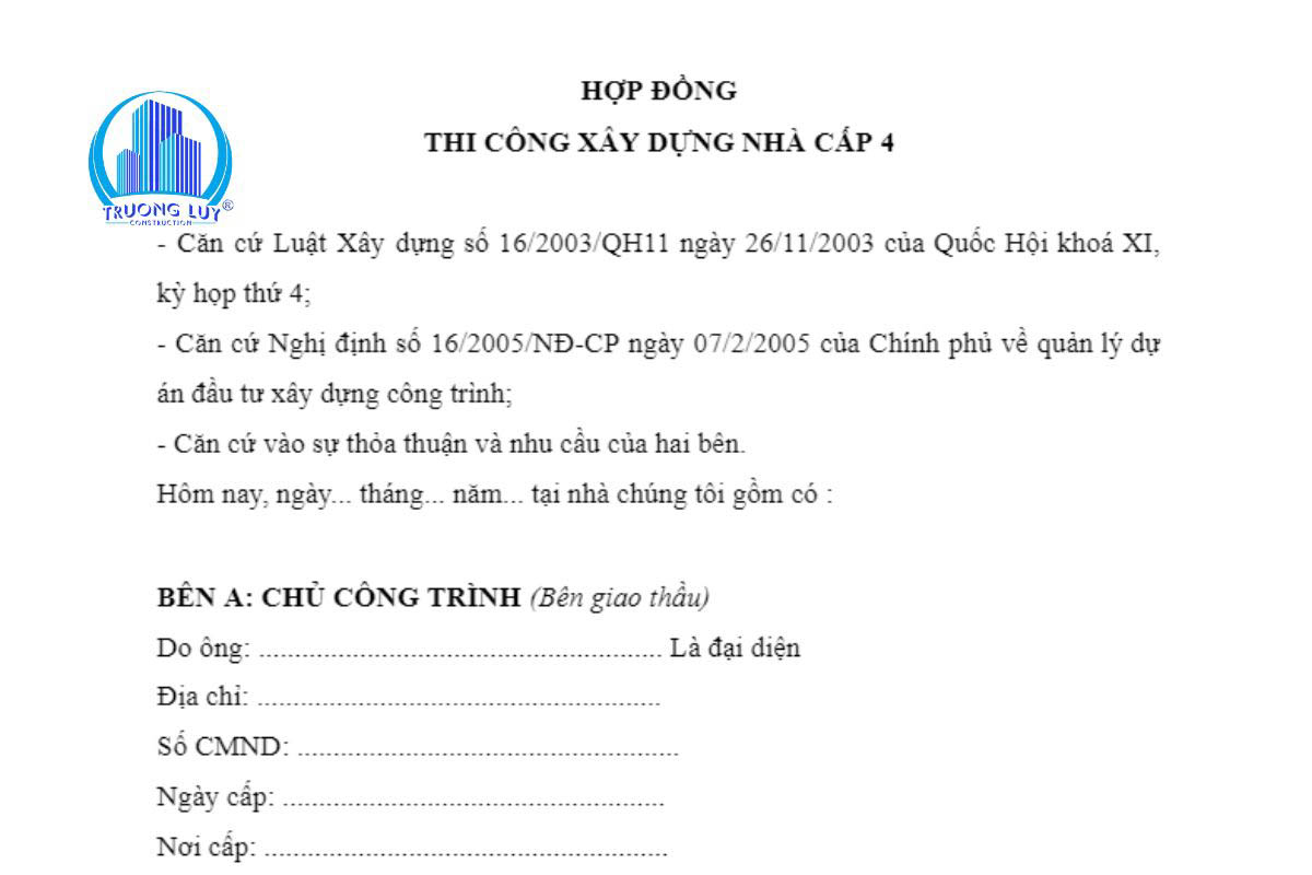 Những vấn đề cần biết về hợp đồng xây dựng