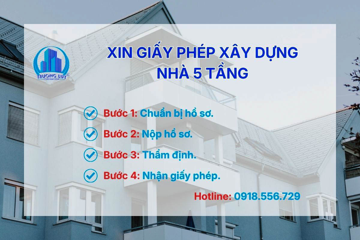 Quy trình xin giấy phép xây dựng nhà 5 tầng