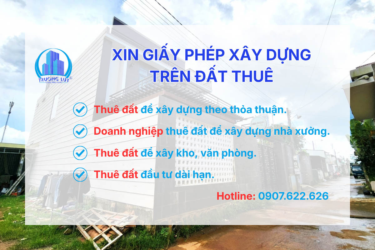 Xin giấy phép xây dựng trên đất thuê