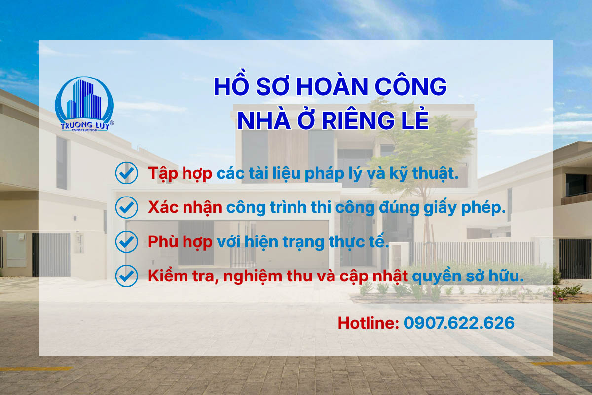 Hồ sơ hoàn công nhà ở riêng lẻ