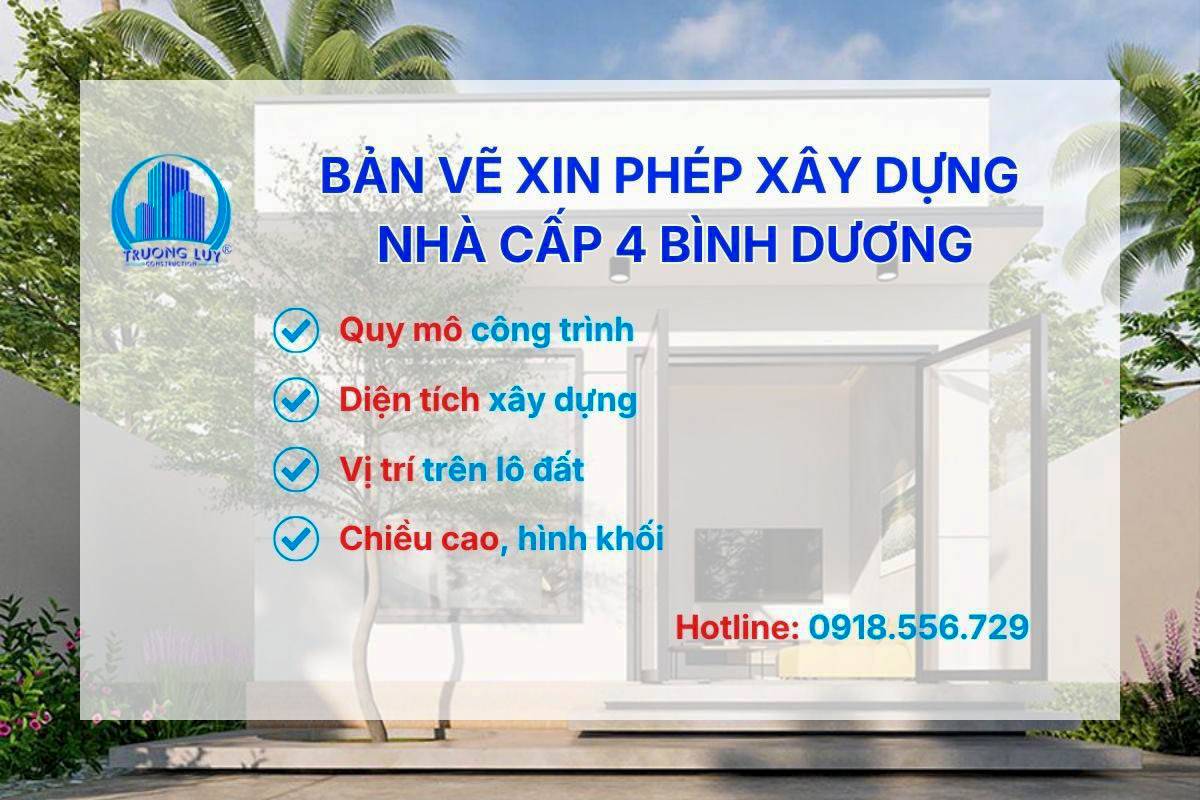 Bản vẽ xin giấy phép xây dựng nhà cấp 4
