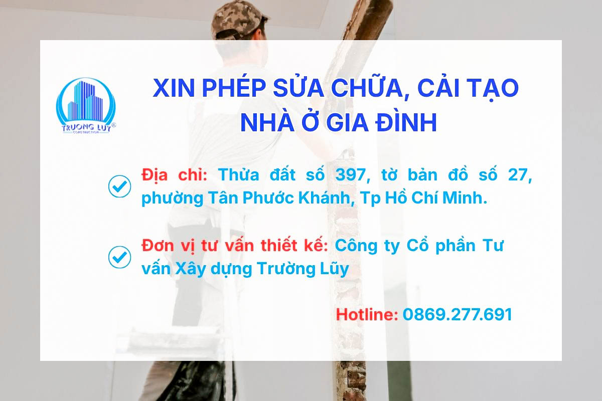 xin phép sửa chữa cải tạo nhà ở gia đình tại TP.HCM