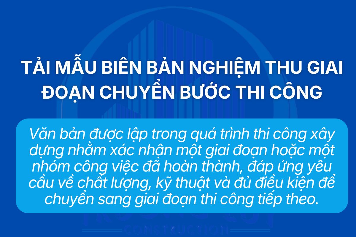 BIÊN BẢN NGHIỆM THU CÔNG VIỆC HOÀN THÀNH TRONG XÂY DỰNG