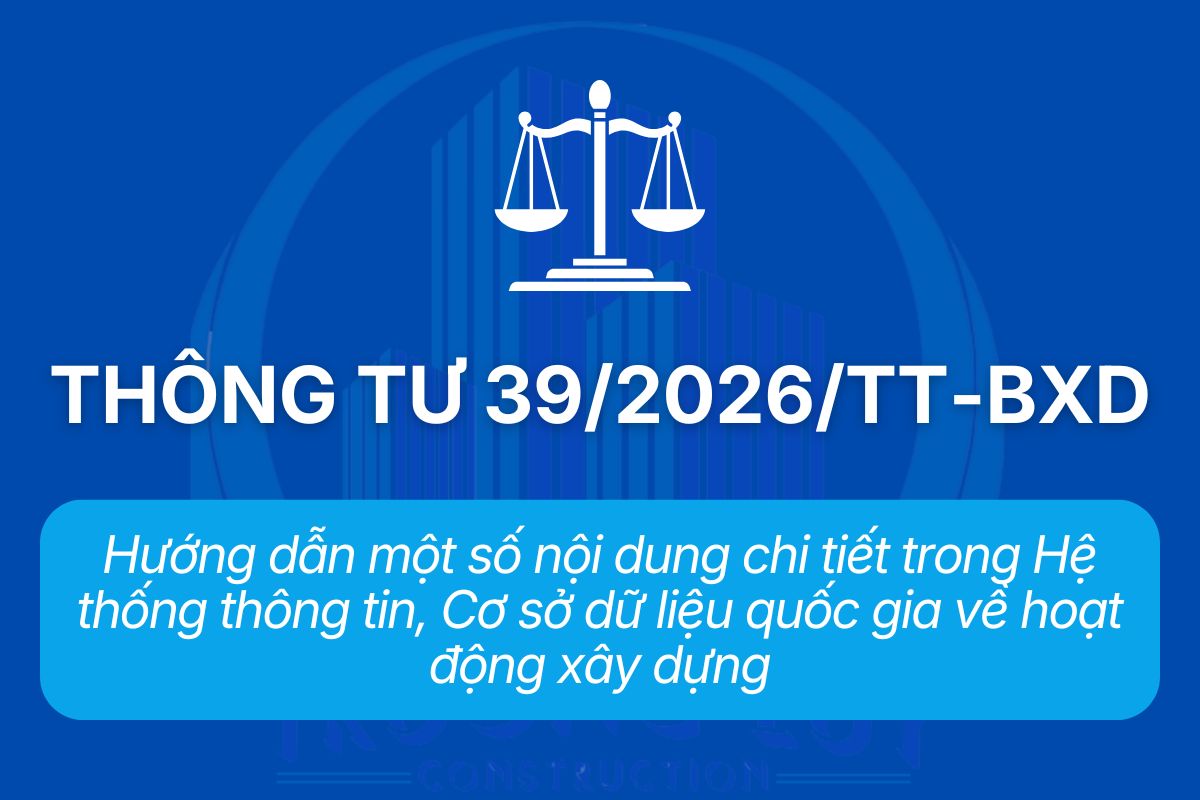 Thông tư 39/2026/TT-BXD