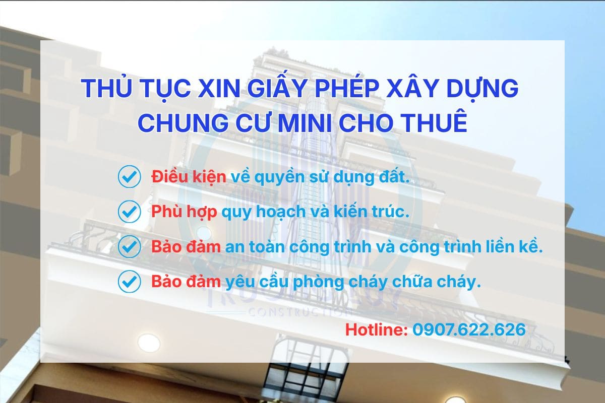 Thủ tục xin phép xây dựng chung cư mini cho thuê